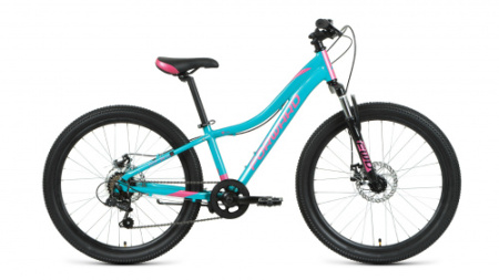 Велосипед Forward Jade 2.0 Disc 24 Jr (бирюзовый/розовый) 21