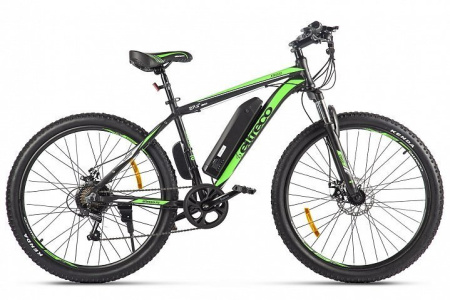 Велогибрид Eltreco XT 600 D (черно-зеленый) 21