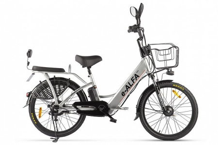 Велогибрид Green City e-Alfa New (серебристый) 21