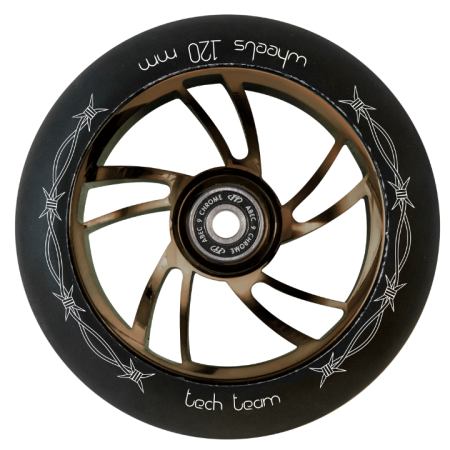 Колесо TechTeam X-Treme Big Brock e-plated 120mm (коричневый) 21
