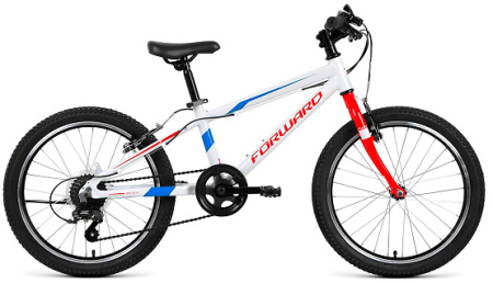 Велосипед Forward Rise 2.0 20 Jr (белый/красный) 21