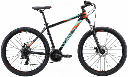 Велосипед Welt Ridge 1.0 D 26 (matt black/orange/green) 20