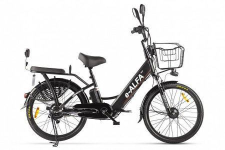 Велогибрид Green City e-Alfa New (черный матовый) 21