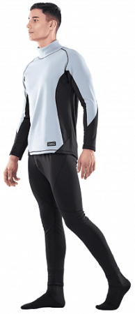 Термобелье Dragonfly Polartec высокий ворот (black/grey) 21